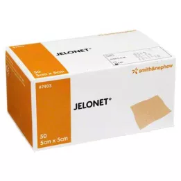 JELONET Gaza parafinowa 5x5 cm w sterylnym opakowaniu, 50 szt