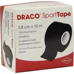 DRACO TAPEVERBAND 3,8 cmx10 m czarny, 1 szt