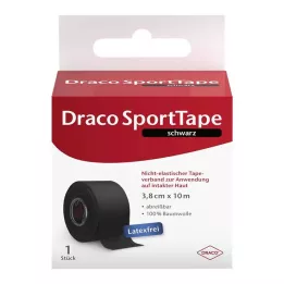 DRACO TAPEVERBAND 3,8 cmx10 m czarny, 1 szt
