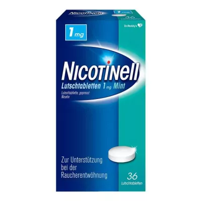 NICOTINELL Pastylki do ssania 1 mg Mięta, 36 szt