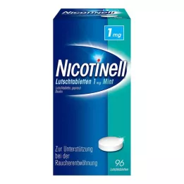 NICOTINELL Pastylki do ssania 1 mg Mięta, 96 szt