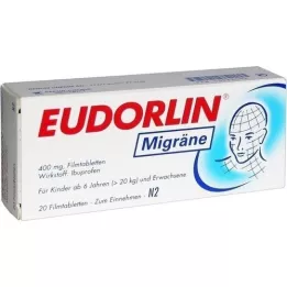 EUDORLIN Tabletki powlekane na migrenę, 20 szt