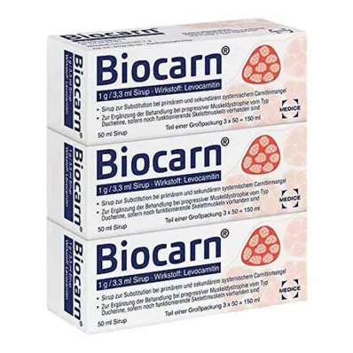 BIOCARN Syrop, 3 x 50 ml BIOCARN Syrop, 3 x 50 ml