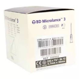 BD MICROLANCE Kaniula 22 G 1 1/4 0,7x30 mm, 100 szt
