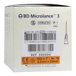 BD MICROLANCE Kaniula 25 G 1 0,5x25 mm, 100 szt