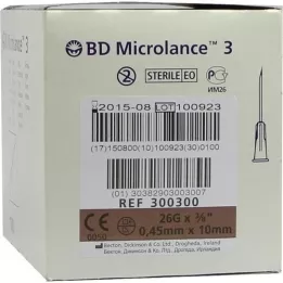 BD MICROLANCE Kaniula 26 G 3/8 0,45x10 mm, 100 szt