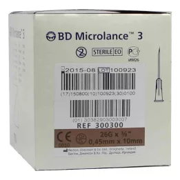 BD MICROLANCE Kaniula 26 G 3/8 0,45x10 mm, 100 szt