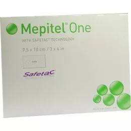 MEPITEL Jeden opatrunek z siatki silikonowej 7,5x10 cm, 10 szt