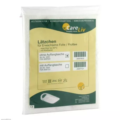 LÄTZCHEN Przedłużona folia/taśma w kolorze białym z rzepem, 1 szt
