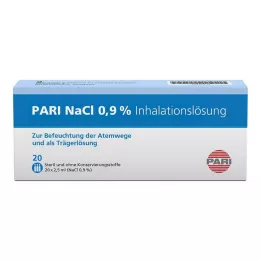 PARI Ampułki z roztworem inhalacyjnym NaCl, 20 x 2,5 ml