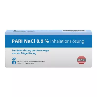 PARI Ampułki z roztworem inhalacyjnym NaCl, 20 x 2,5 ml