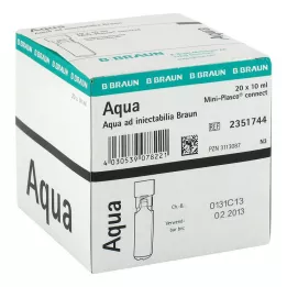 AQUA AD injectabilia Miniplasco connect roztwór do wstrzykiwań, 20X10 ml