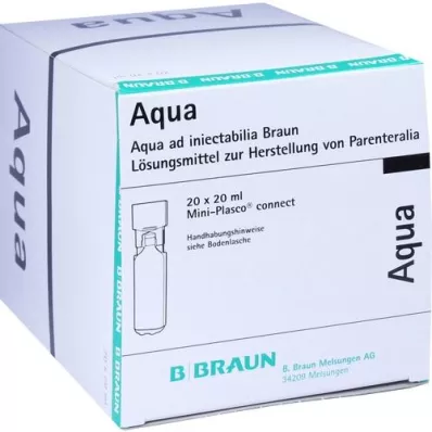 AQUA AD injectabilia Miniplasco connect roztwór do wstrzykiwań, 20X20 ml