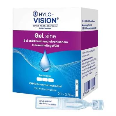 HYLO-VISION Jednodawkowe pipety żelowe, 20 x 0,35 ml HYLO-VISION Jednodawkowe pipety żelowe, 20 x 0,35 ml