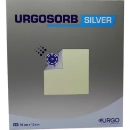 URGOSORB Kompresy srebrne 10x10 cm, 10 szt