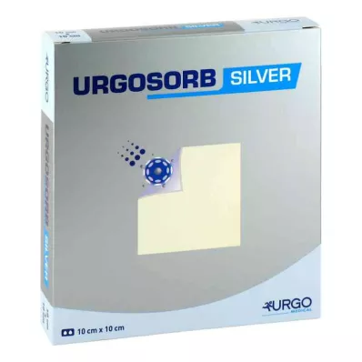 URGOSORB Kompresy srebrne 10x10 cm, 10 szt