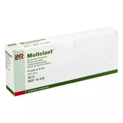 MOLLELAST Bandaże 4 cmx4 m pakowane pojedynczo, 20 szt