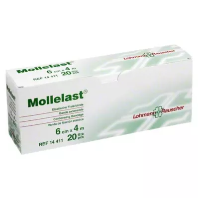 MOLLELAST Bandaże 6 cmx4 m pakowane pojedynczo, 20 szt