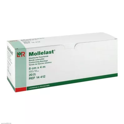 MOLLELAST Bandaże 8 cmx4 m pakowane pojedynczo, 20 szt