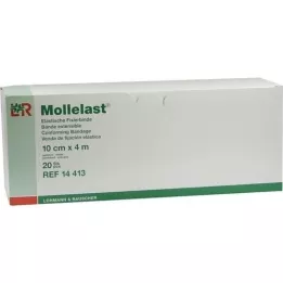 MOLLELAST Bandaże 10 cmx4 m pakowane pojedynczo, 20 szt