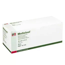 MOLLELAST Bandaże 10 cmx4 m pakowane pojedynczo, 20 szt