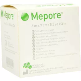 MEPORE Niesterylny opatrunek na ranę 7 cmx5 m, 1 szt