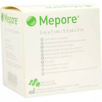 MEPORE Niesterylny opatrunek na ranę 7 cmx5 m, 1 szt MEPORE Niesterylny opatrunek na ranę 7 cmx5 m, 1 szt