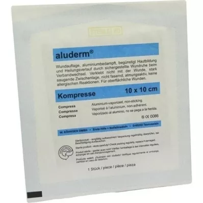 ALUDERM Kompresy 10x10 cm, 1 szt