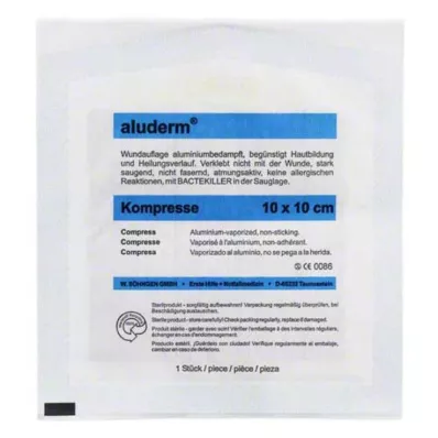 ALUDERM Kompresy 10x10 cm, 1 szt