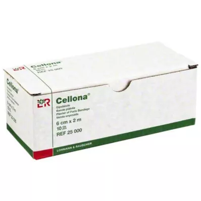 CELLONA Opatrunek gipsowy 6 cmx2 m, 2X5 szt