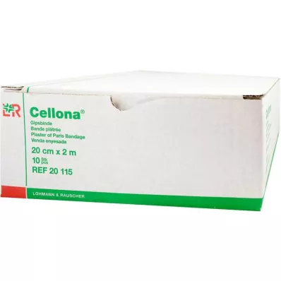 CELLONA Opatrunek gipsowy 20 cmx2 m, 2X5 szt