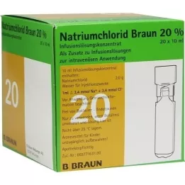 NATRIUMCHLORID 20% MPC Koncentrat elektrolitów, 20 x 10 ml