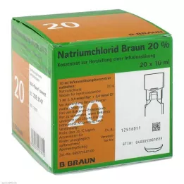 NATRIUMCHLORID 20% MPC Koncentrat elektrolitów, 20 x 10 ml