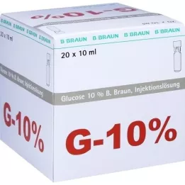 GLUCOSE 10% roztwór do wstrzykiwań B.Braun Mini Plasco connect, 20 x 10 ml