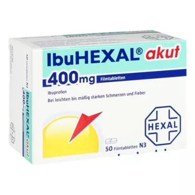 IBUHEXAL ostre 400 tabletek powlekanych, 50 szt