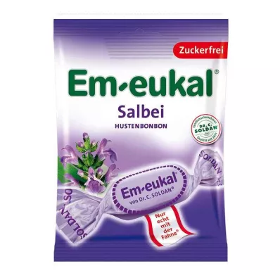 EM-EUKAL Cukierki szałwiowe bez cukru, 75 g EM-EUKAL Cukierki szałwiowe bez cukru, 75 g