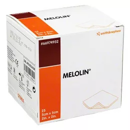 MELOLIN Jałowe opatrunki na rany 5x5 cm, 25 szt