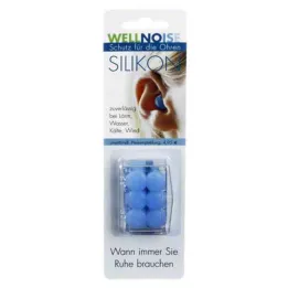 WELLNOISE Zatyczki do uszu niebieski blister, 3X2 szt