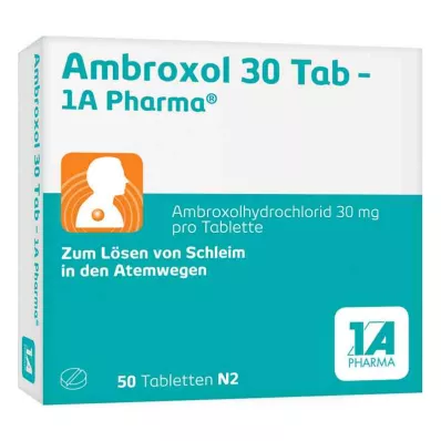 AMBROXOL 30 tabletek Tab-1A Pharma, 50 szt AMBROXOL 30 tabletek Tab-1A Pharma, 50 szt