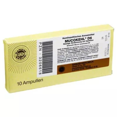 Ampułki Mucokehl D 6, 10x1 ml Ampułki Mucokehl D 6, 10x1 ml