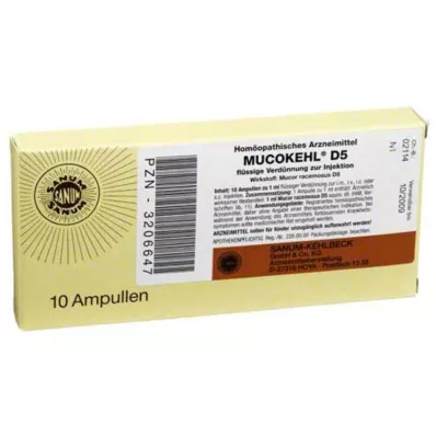 MUCOKEHL Ampułki D 5, 10X1 ml