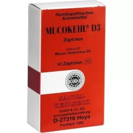 MUCOKEHL Czopki D 3, 10 szt