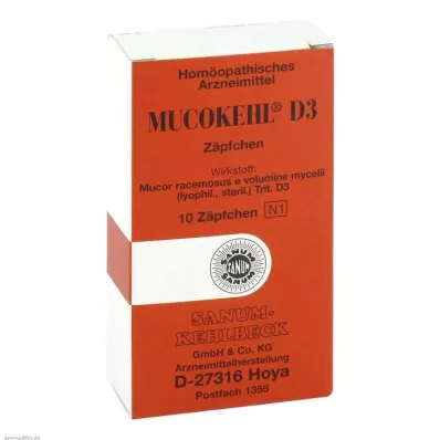 MUCOKEHL Czopki D 3, 10 szt MUCOKEHL Czopki D 3, 10 szt