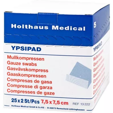 MULLKOMPRESSEN Ypsipad 7,5x7,5 cm sterylny 8x, 25X2 szt