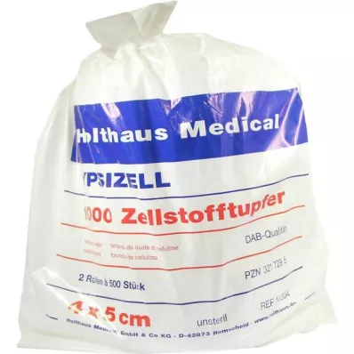 ZELLSTOFFTUPFER Ypsizell 4x5 cm, 1000 szt