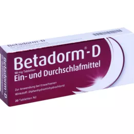 BETADORM Tabletki D, 20 szt