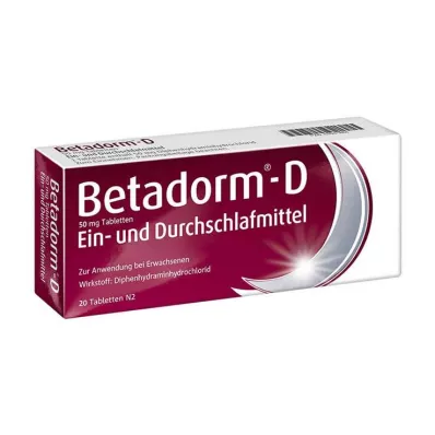 BETADORM Tabletki D, 20 szt BETADORM Tabletki D, 20 szt