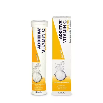 ADDITIVA Witamina C 1 g tabletki musujące, 20 szt ADDITIVA Witamina C 1 g tabletki musujące, 20 szt