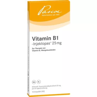 VITAMIN B1 INJEKTOPAS 25 mg roztwór do wstrzykiwań, 10 x 1 ml