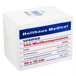 MULLKOMPRESSEN Ypsipad 10x10 cm niesterylny 8x, 100 szt
